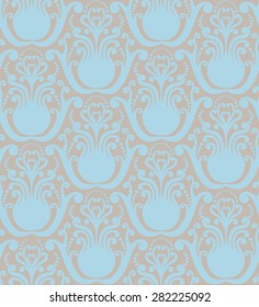 Abstract seamless decorative floral background in rich colors
