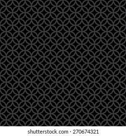 Abstract Seamless Decorative Geometric Dark Gray & Black Pattern