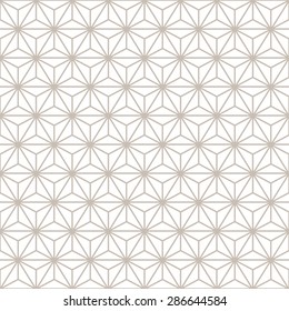 Abstract Seamless Decorative Geometric Gold & Beige Pattern