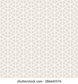 Abstract Seamless Decorative Geometric Gold & Beige Pattern