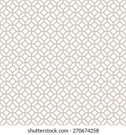 Abstract Seamless Decorative Geometric Light Gold & White Pattern