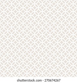 Abstract Seamless Decorative Geometric Light Beige & White Pattern