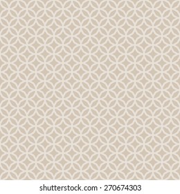Abstract Seamless Decorative Geometric Light Gold & Beige Pattern