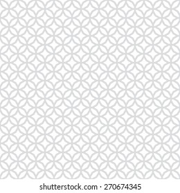 Abstract Seamless Decorative Geometric Light Gray & White Pattern