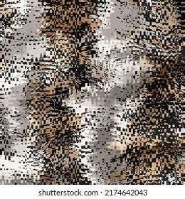 abstract seamless decorative geometric mosaic pieces. gradient polka dots grunge texture. textile pattern, fabric, wrapping, paper, fashion, scarf print, wallpaper, marble, card etc. vector art