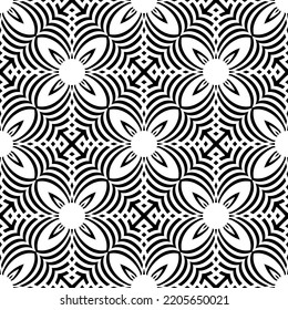 Abstract Seamless Decorative Geometric Pattern and Texture. Vector Art.