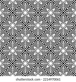 Abstract Seamless Decorative Geometric Pattern and Texture. Vector Art.