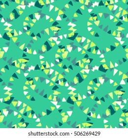 Abstract seamless decorative pattern with colorful ornaments. Vector illustration.