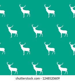 Abstract Seamless deer pattern background. Vector Illustration EPS10