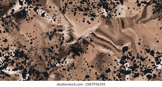 Abstract seamless designs and shapes for fabric patterns. Vector illustration