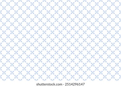 Abstractas patrón azul claro a cuadros geométrico diagonal sin costuras. Fondo texturizado blanco. Arte vectorial.