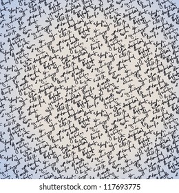 Abstract seamless diagonal hand write pattern