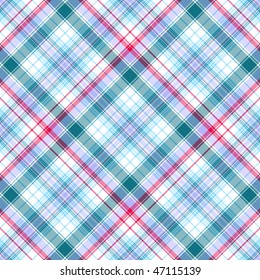 Abstract seamless diagonal white tartan pattern (vector EPS 10)