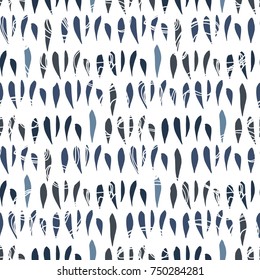 Abstract Seamless Doodle Brush Stokes Pattern .