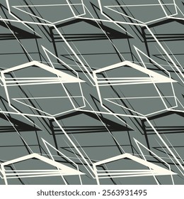 Abstract seamless of doodle hand drawn lines. Wave pattern. Coloring book page. Black white wallpaper.
