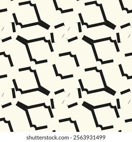 Abstract seamless of doodle hand drawn lines. Wave pattern. Coloring book page. Black white wallpaper.