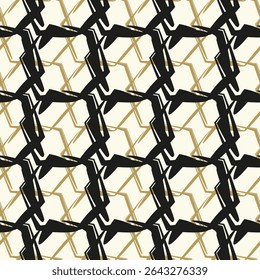 Abstract seamless of doodle hand drawn lines. Wave pattern. Coloring book page. Black white wallpaper.