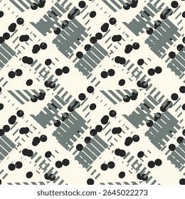 Abstract seamless of doodle hand drawn lines. Wave pattern. Coloring book page. Black white wallpaper.

