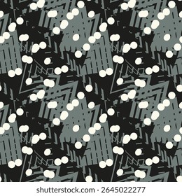 Abstract seamless of doodle hand drawn lines. Wave pattern. Coloring book page. Black white wallpaper.
