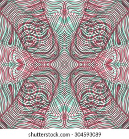 abstract seamless doodle pattern - double exposure design
