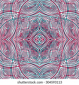 abstract seamless doodle pattern - double exposure design