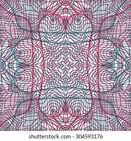 abstract seamless doodle pattern - double exposure design