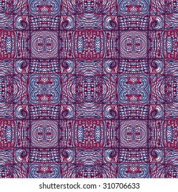 abstract seamless doodle pattern - double exposure design