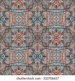 abstract seamless doodle pattern - double exposure design