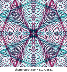 abstract seamless doodle pattern - double exposure design