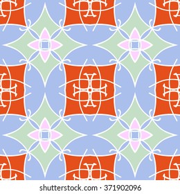Abstract seamless doodle pattern ornamental. Festive floral colorful background design. Geometrical Ethnic Tribal Print Ornament