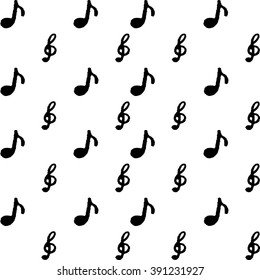 Abstract seamless doodle pattern. Painted by hand.