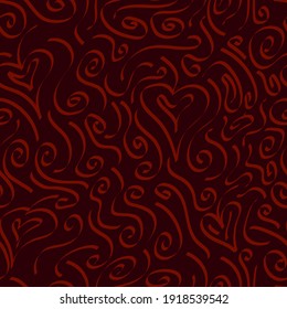 Abstract seamless doodle scrible pattern, vector illustration.