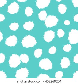 Abstract seamless dot pattern. Abstract background with round brush strokes. Vector illustration.