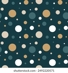 Abstract Seamless Dots Pattern. Colorful dot seamless pattern. For kids pattern, Christmas holidays season background for cards, banners, wrapping paper, posters, scrapbooking, pillow, cups and fabric