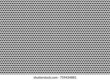 Abstract seamless dotted texture. Black and white Vector background