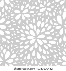 Abstract seamless drop pattern. Monochrome texture. Repeating geometric simple graphic background.