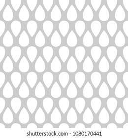 Abstract seamless drop pattern. Monochrome texture. Repeating geometric simple graphic background.