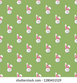 Abstract Seamless Easter Pattern - Greetings Card or Background Vector Design