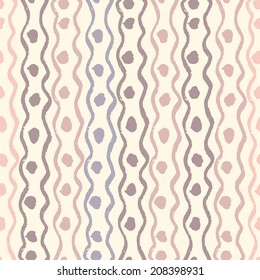 Abstract seamless ethnic pattern, hand-painted. Seamless pattern can be used for wallpaper, pattern fills, web page background, surface textures.