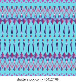 Abstract seamless ethnic pattern, tribal background. Vector pattern.