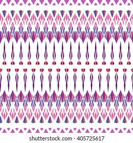 Abstract seamless ethnic pattern, tribal background. Vector pattern.