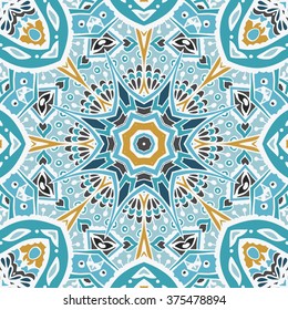 abstract seamless  ethnic tribal geometric mosaic print