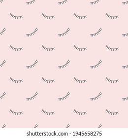 Abstract seamless eyes pattern for girls, boys. brows Creative vector pattern. Funny eyes pattern for textile and fabric. Fashion sport style. Background for kids closed eyes