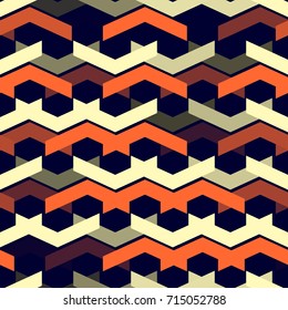 Abstract Seamless Fashion Pattern.  Ad Background. Seamless Decoration Texture. Cool Stylish Ornament. Repeating Cloth, Textile, Fabric, Wrapping Paper, Cover Backdrop