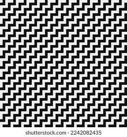 Abstract seamless fashion trend pattern fabric textures, black and white pattern, pixel art vector monochrome illustration. Design for web and mobile app.