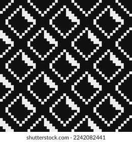 Resumen de texturas de tela de patrón de moda sin fisuras, patrón blanco y negro de lápices, ilustración monocromática vectorial de píxeles. Diseño para aplicaciones web y móviles.
