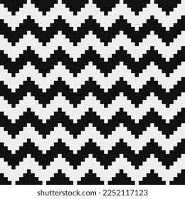 Abstract seamless fashion trend pattern fabric textures, black and white pattern, pixel art vector monochrome illustration. Design for web and mobile app.