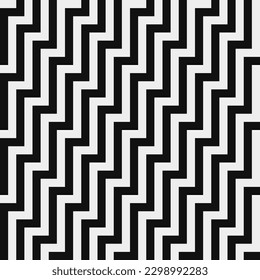 Abstract seamless fashion trend pattern fabric textures, black and white geometric pattern, pixel art vector monochrome illustration. Design for web and mobile app.