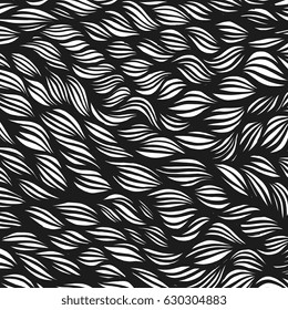 Abstract seamless fashion trend pattern fabric textures, black and white pattern, pixel art vector monochrome illustration. Design for web and mobile app.