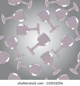 the abstract seamless figure with glasses